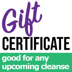 GIFT CERTIFICATE FOR ANY 3-DAY RESET CLEANSE