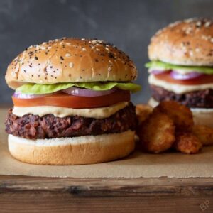 THE TRIPLE B: BLACK BEAN BEET BBQ BURGER on Sat 06/21